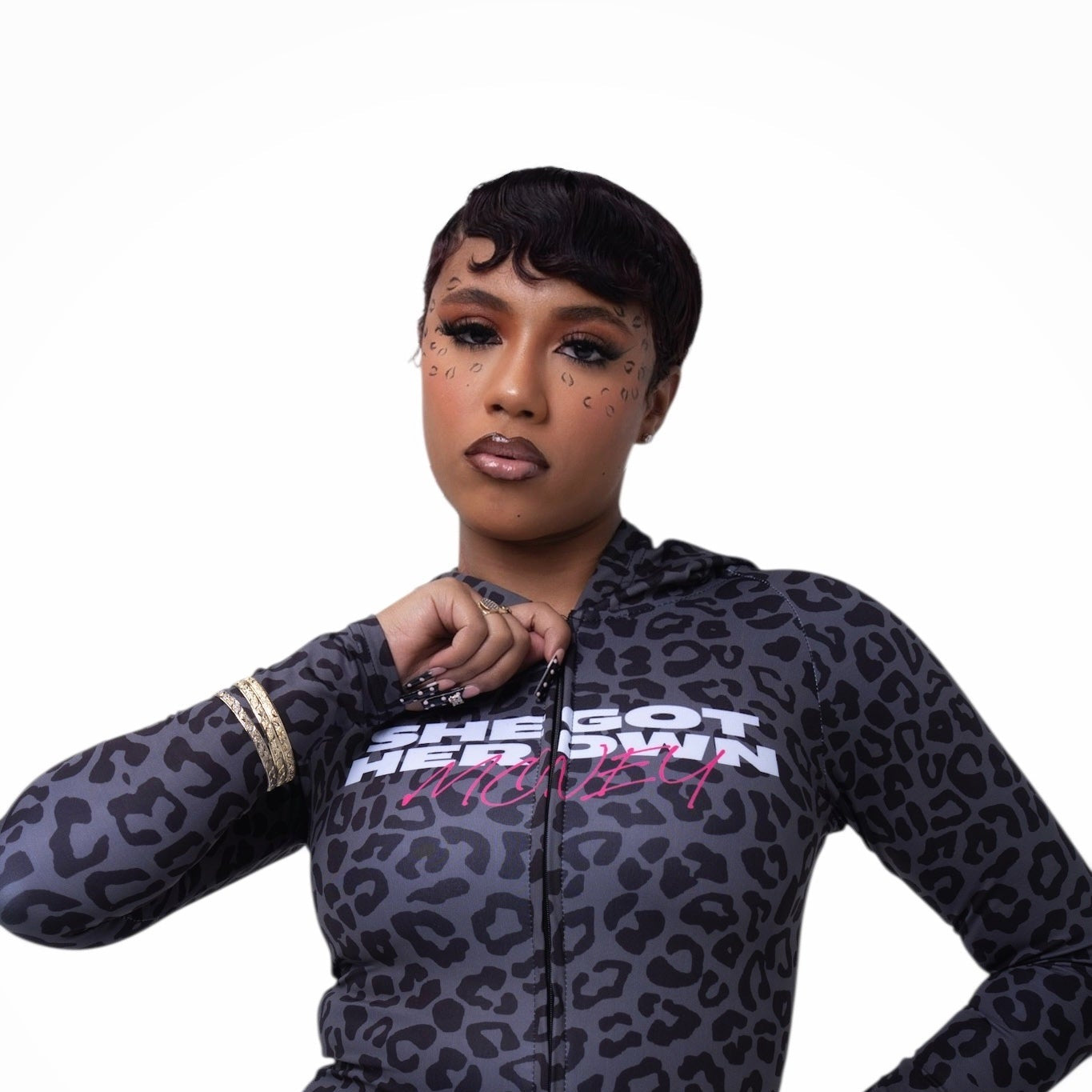 Midnight Cheetah Top - Hot Pink Edition