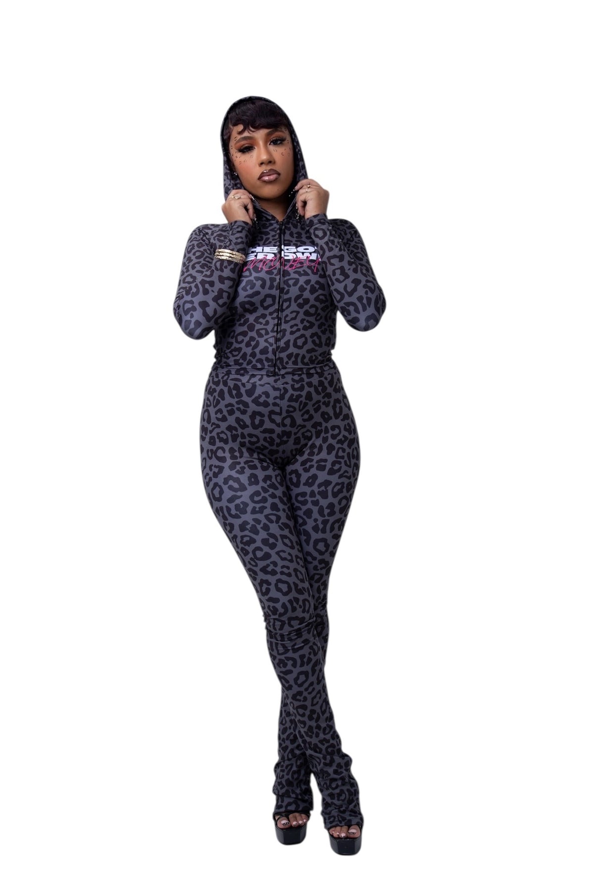 Midnight Cheetah Top - Hot Pink Edition