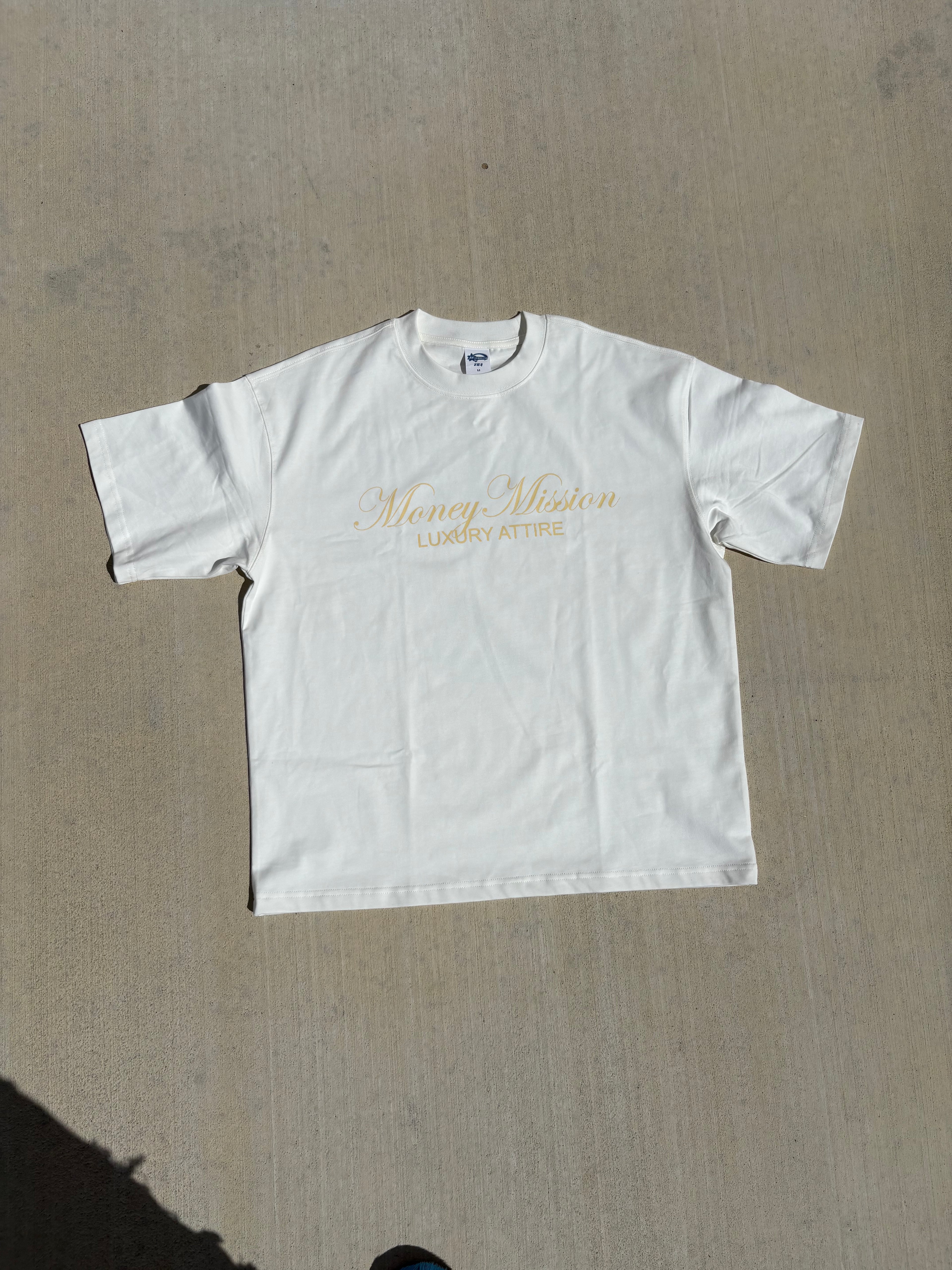 Champagne Stain White Tee