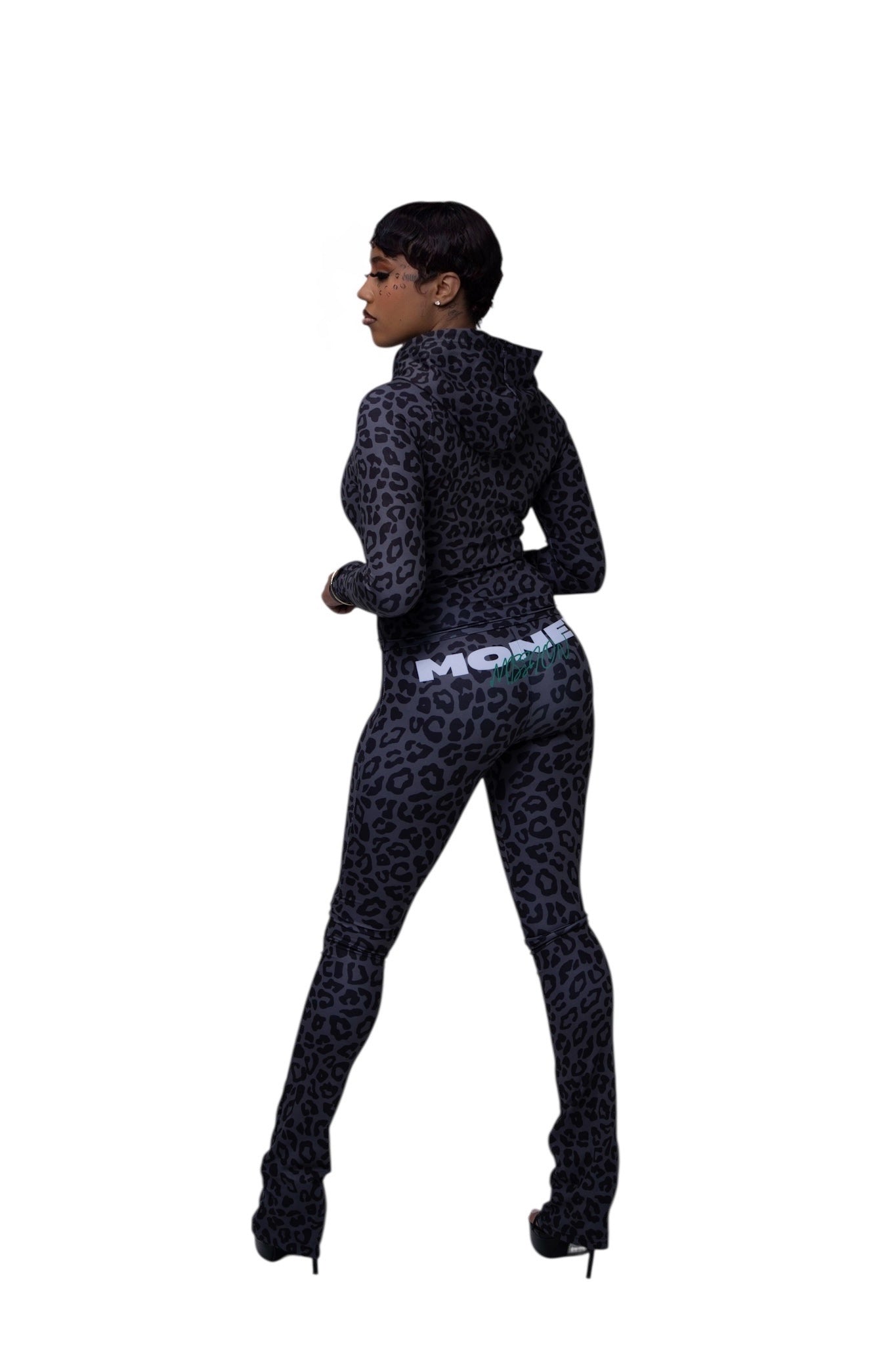 Midnight Cheetah Bottom's - Dark Green Edition