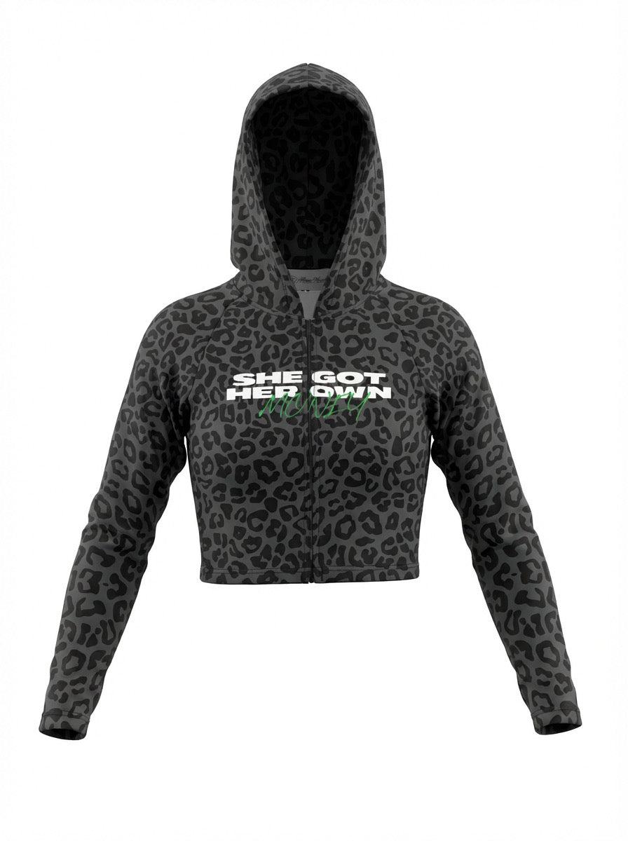 Midnight Cheetah Top - Dark Green Edition